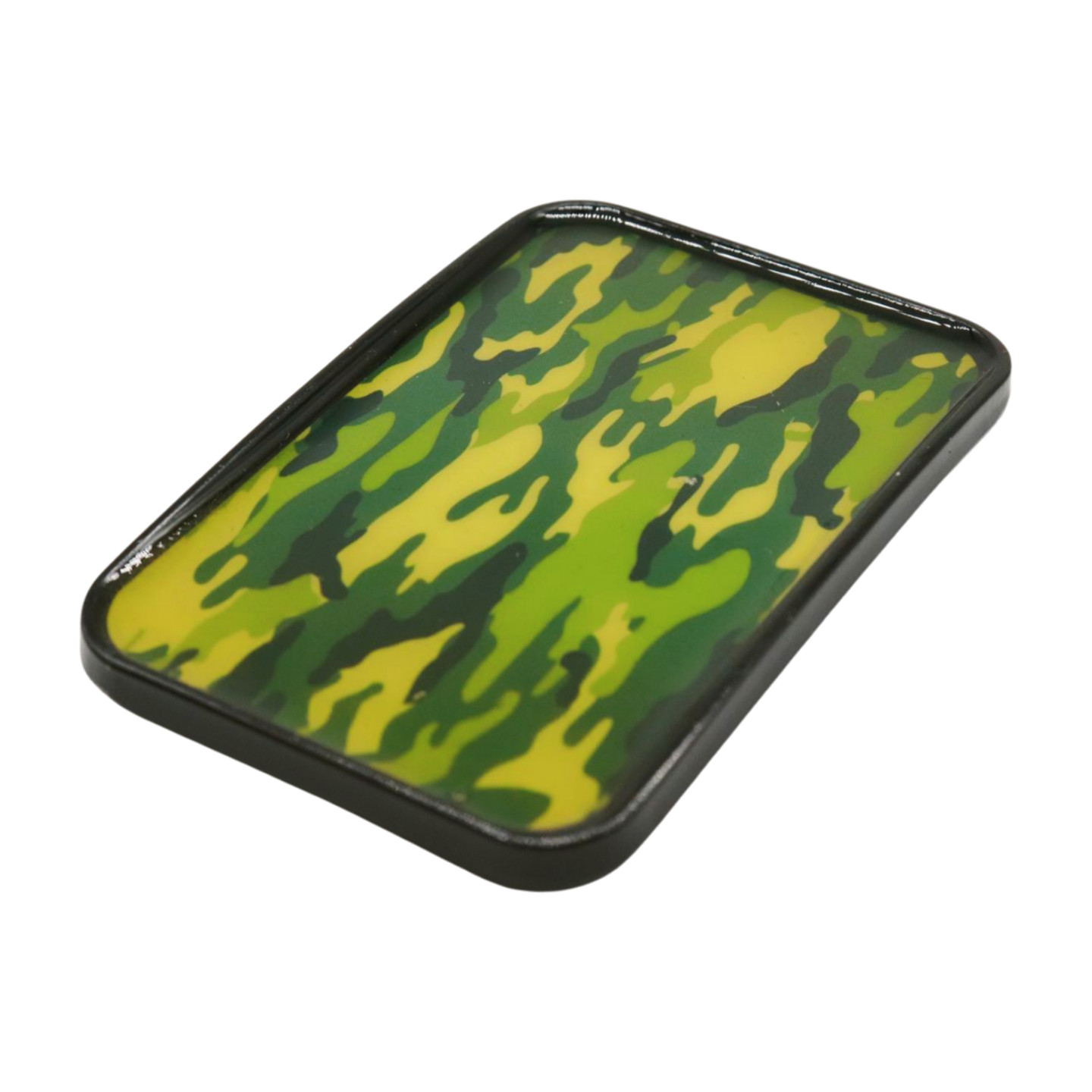 Men Women Black Metal Fashion Belt Buckle Army Green Camouflage Standout Design