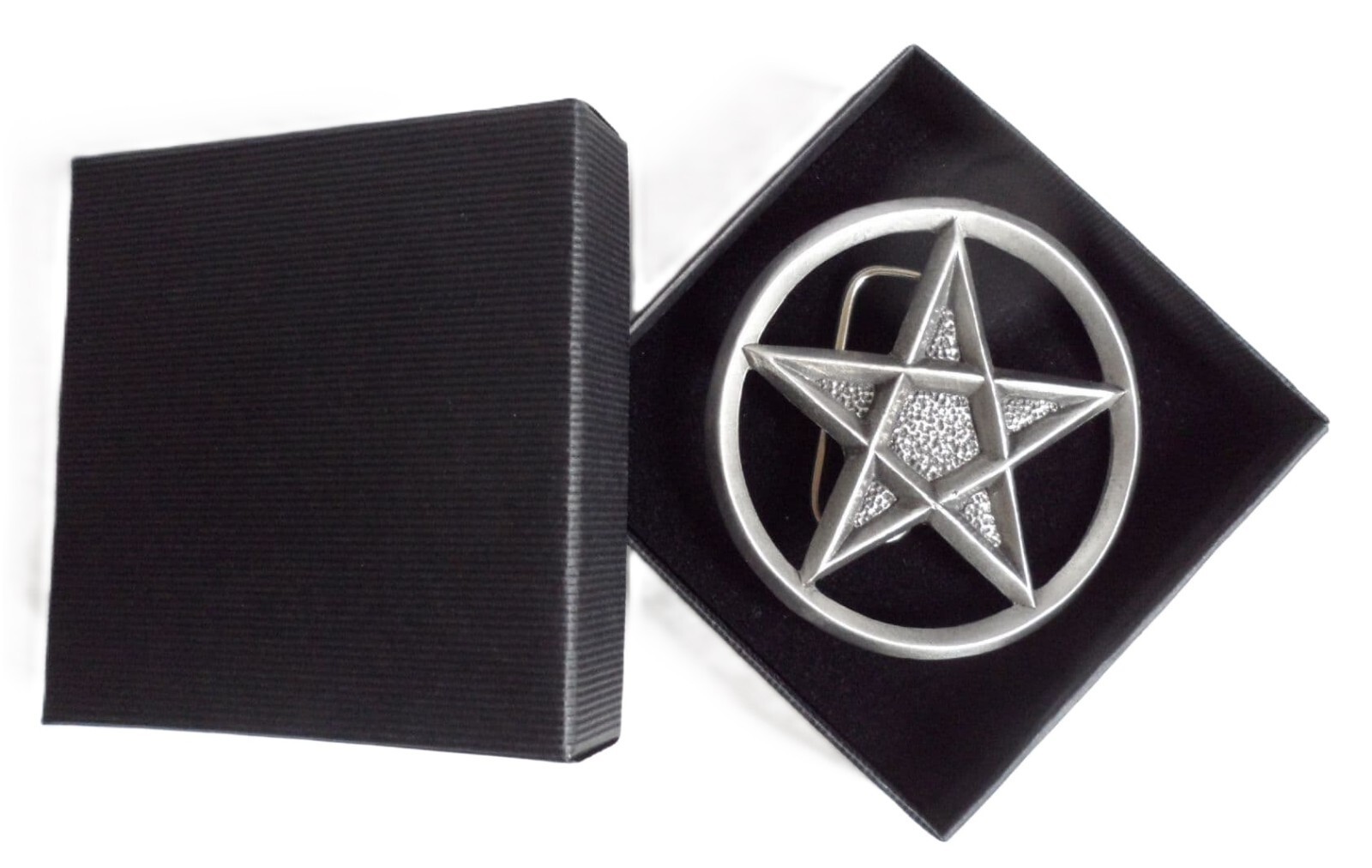 Pentagram Freemasonry Masonic Pewter Belt Buckle – Hand Made in the UK