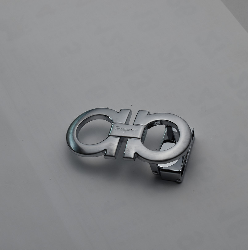 Salvatore Ferragamo Classic Alloy Belt Buckle Silver for34-35mm belt US shipping