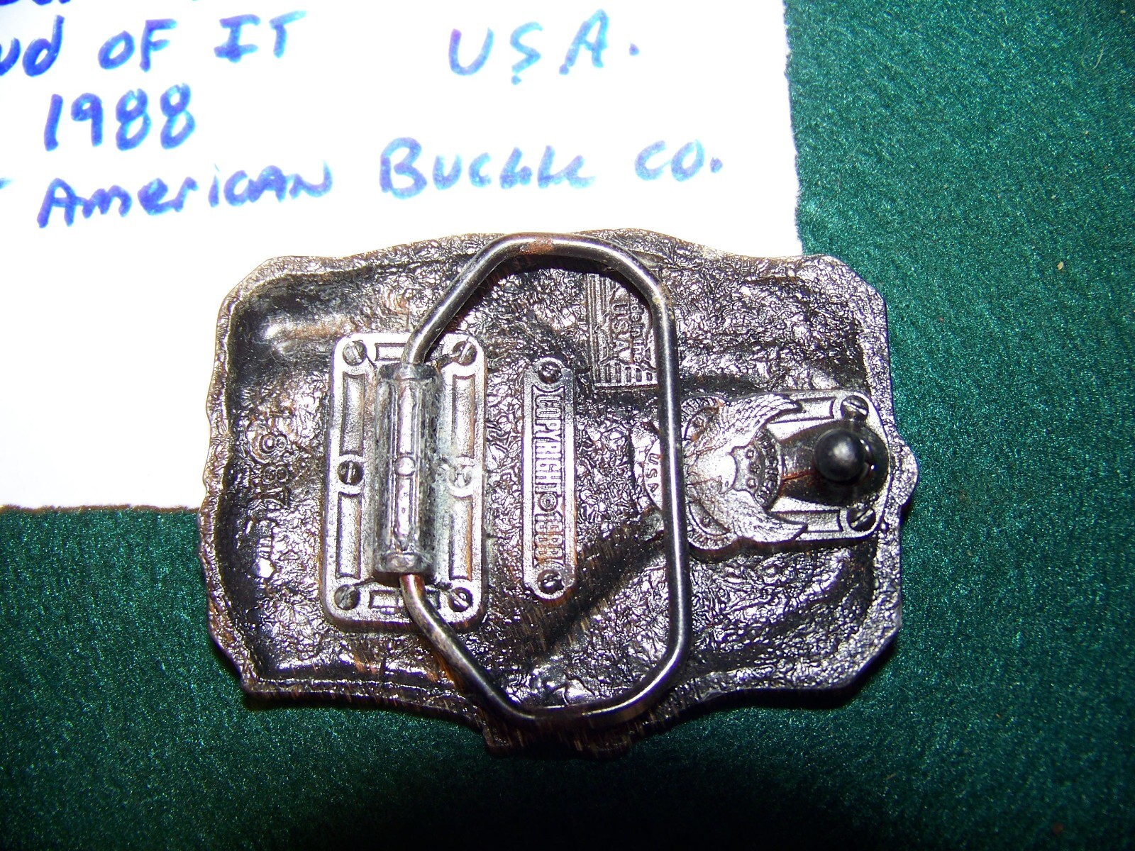 Vietnam Veteran Belt Buckle by Great American Buckle Co.