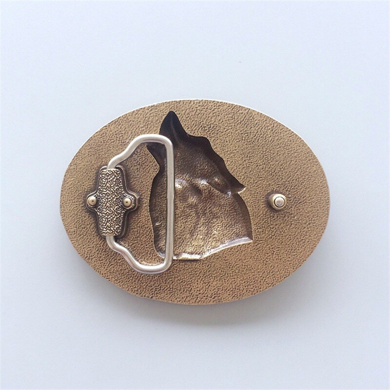 Vintage Bronze Plated Wolf Wildlife Belt Buckle also Stock in US