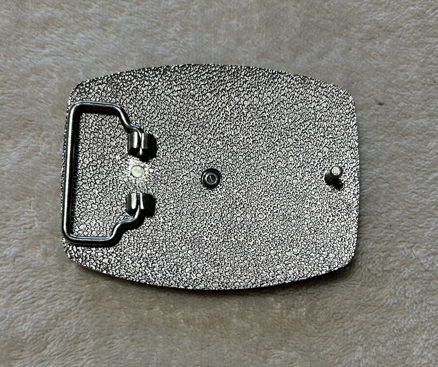 CLASSIC BELT BUCKLE DETAILED CROSS CRUSADES RELIGIOUS SYMBOL SILVER TONE