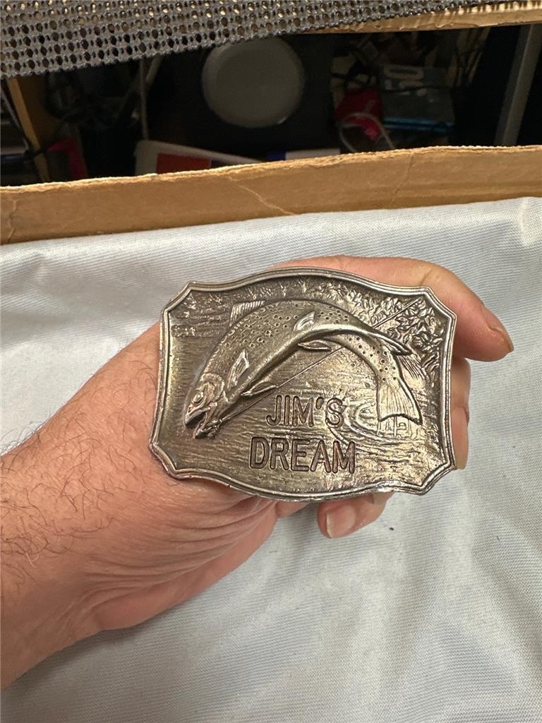1975 Wyoming Studio Art Works Belt Buckle Jim&rsquo;s Dream