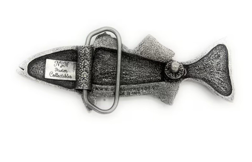Salmon Buckle – Pewter Belt Buckle