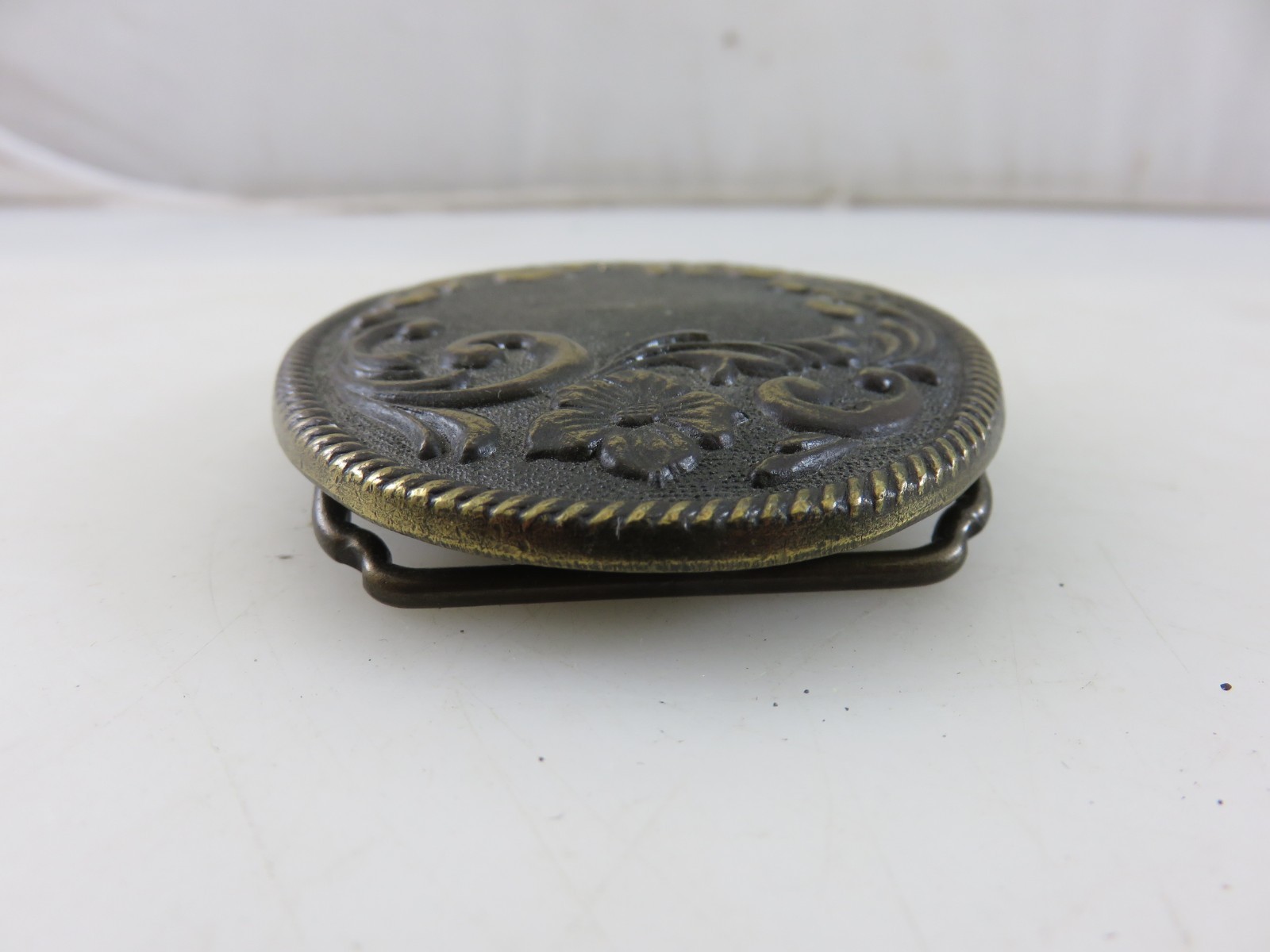 UNBRANDED Brass Floral Rope For Monogram Western Belt Buckle Made In USA