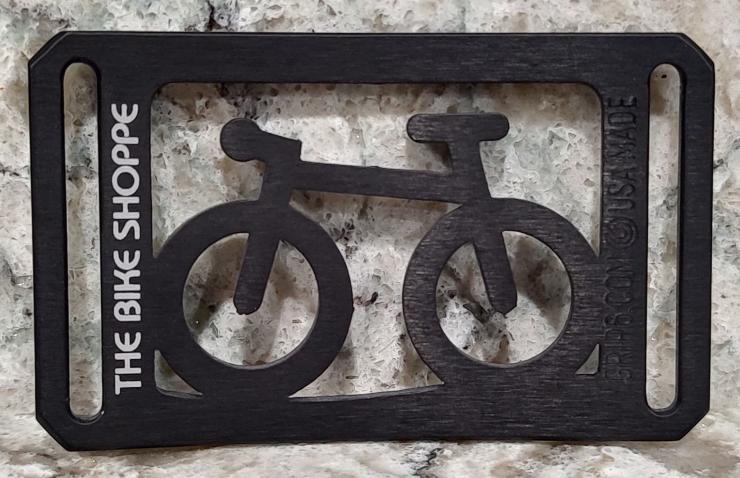 GRIP6 BELT BUCKLE – 10 SPEED BIKE – NINJA BLACK – 1.5 INCH WIDE