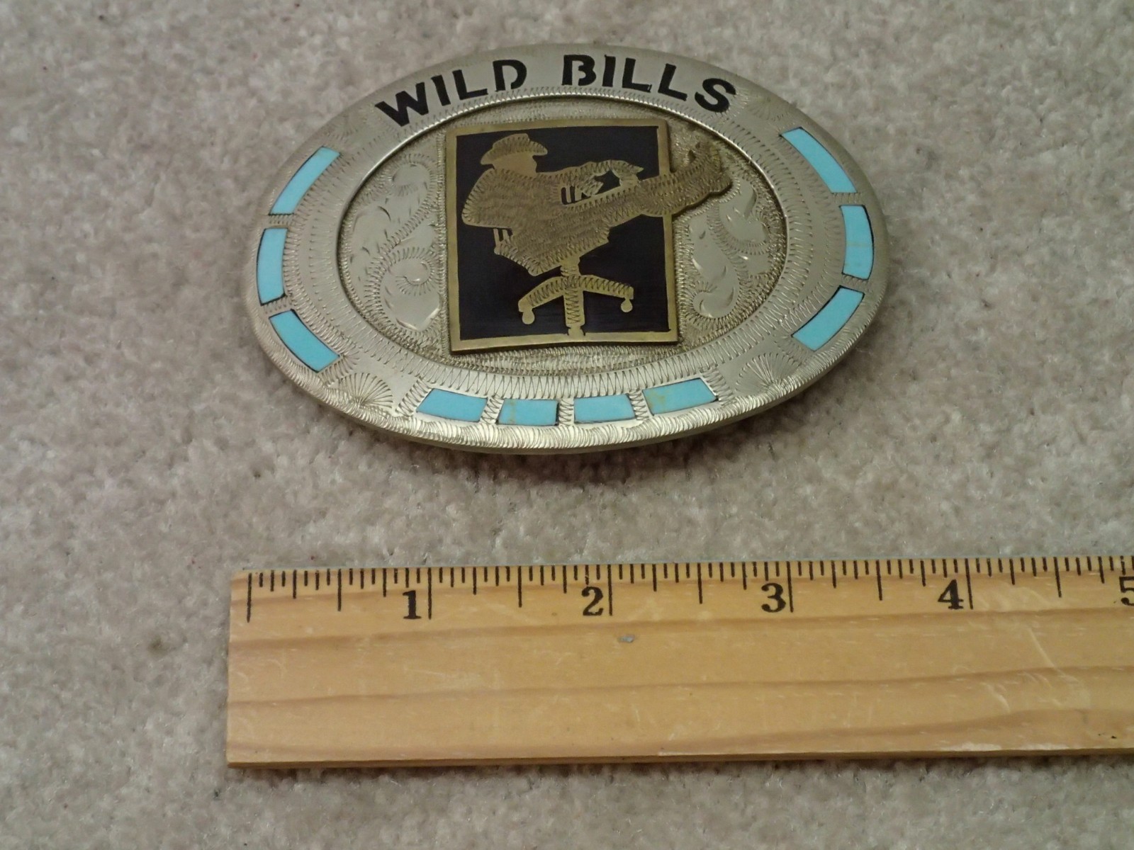Johnson & Held Vintage Wild Bills Belt Buckle Handcrafted Denver CO