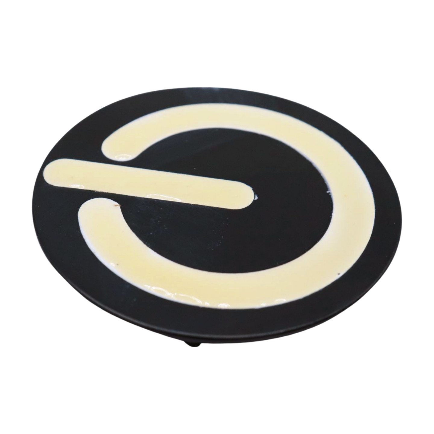 Men Women Teen Fashion Belt Buckle Emoji Retro Black Metal Power Button On Off