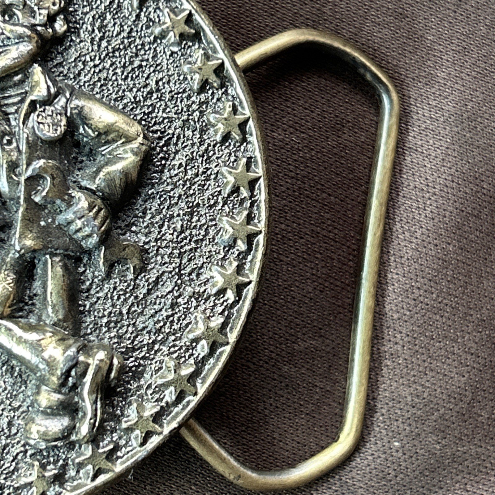 Vintage Mac Tools Belt Buckle. Limited Edition Round Metal With Stars. RARE—