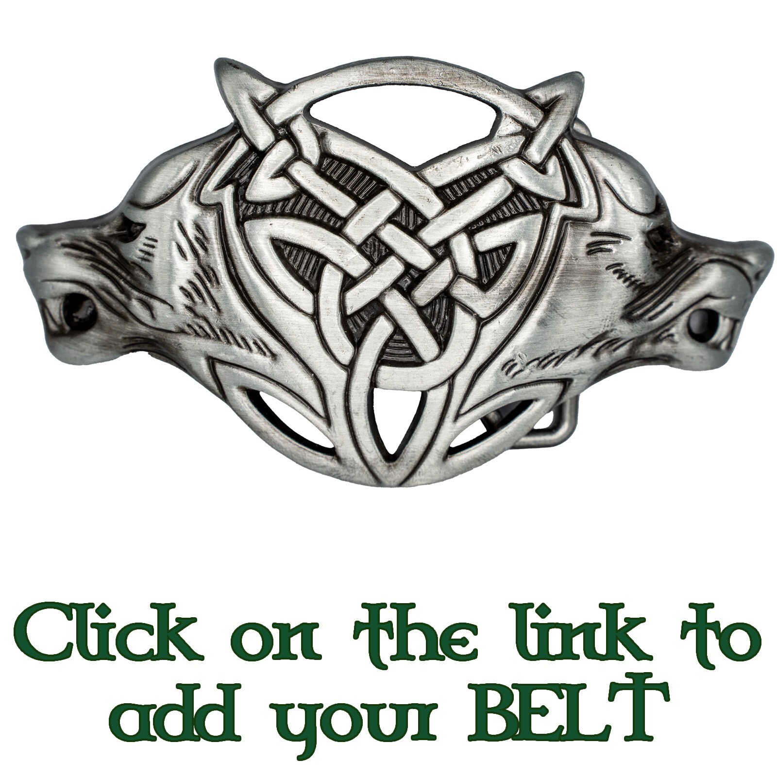 Wolf Metal Belt Buckle Biker UK Celtic Knotwork Werewolf Twilight