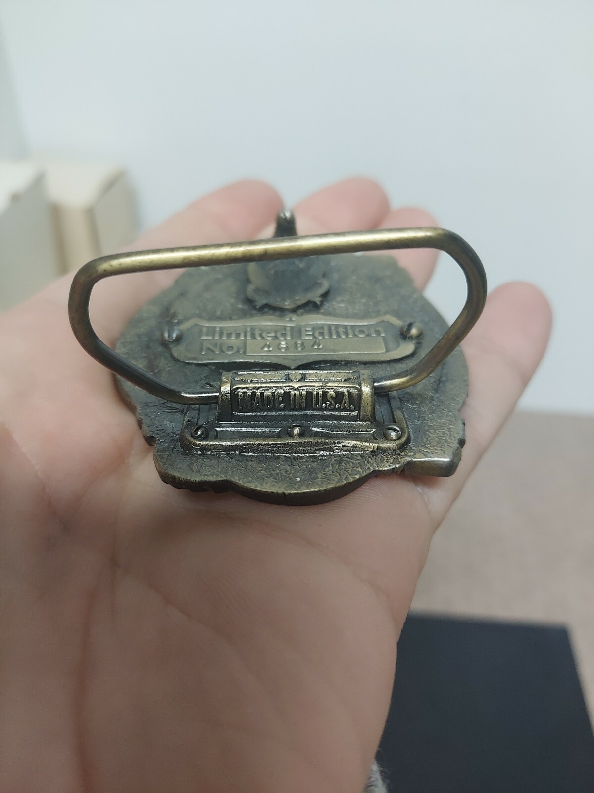 Vtg American Bicentennial Limited Edition Belt Buckle USA Patriotic Buckle Co