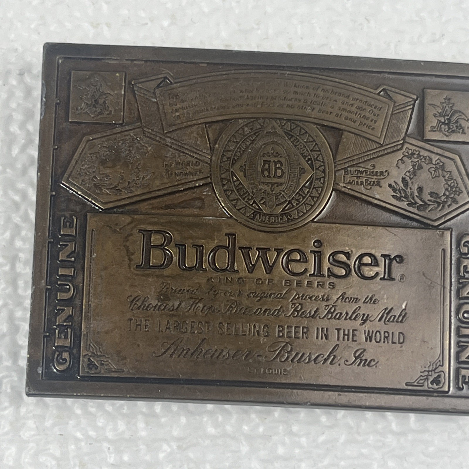 Vintage Belt Buckle Lot 6 Wells Fargo Budweiser Railroad Police Semi Truck