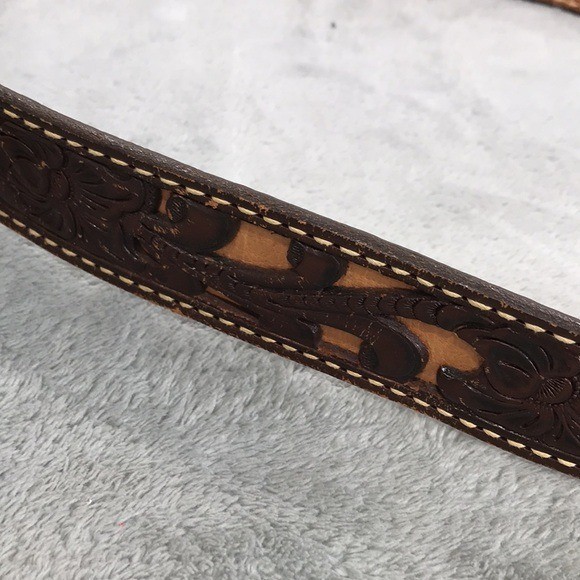 BRAZOS JOE Vintage Hand Crafted Western Leather Champion Series 46161 Size 42