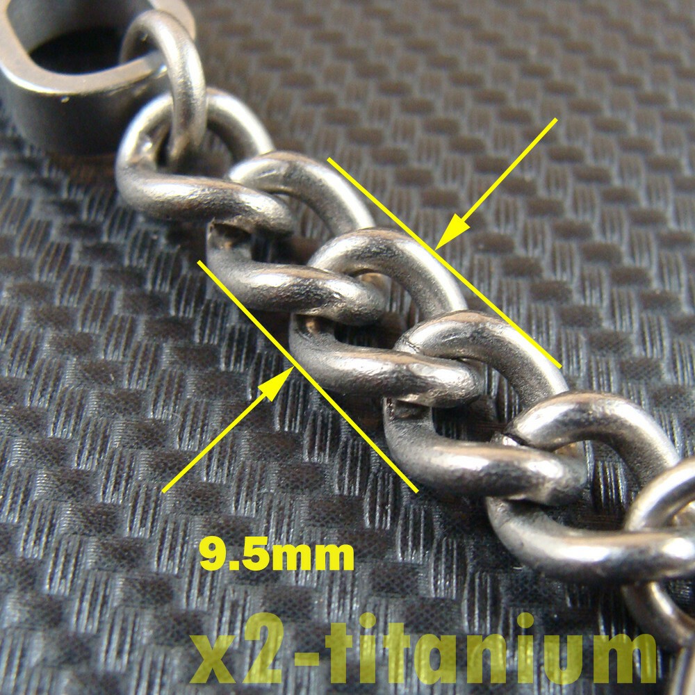 Titanium Key chain ring snap hook carabiner clip bottle opener XH626