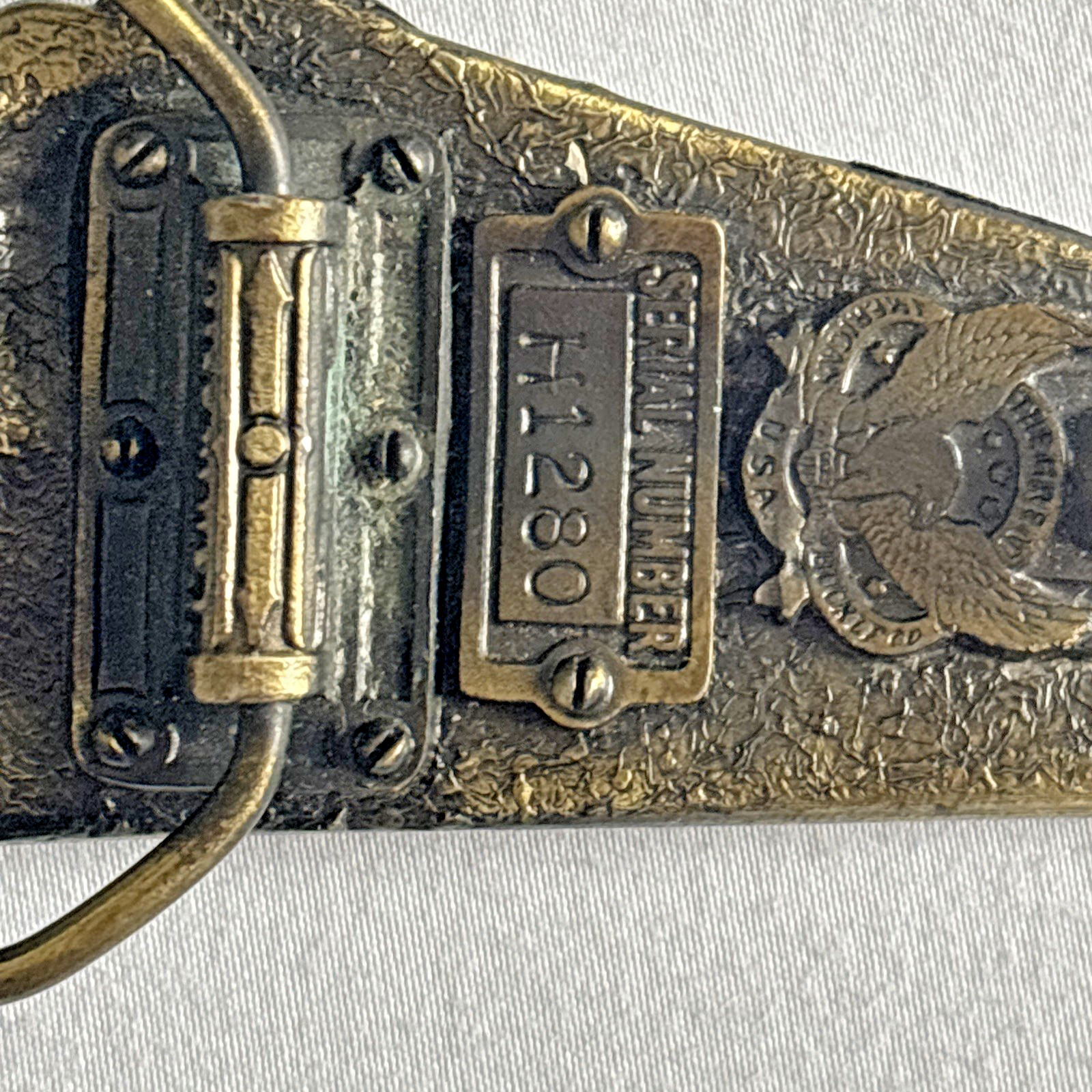 1984 SOUTHERN PACIFIC Train Brass Belt Buckle