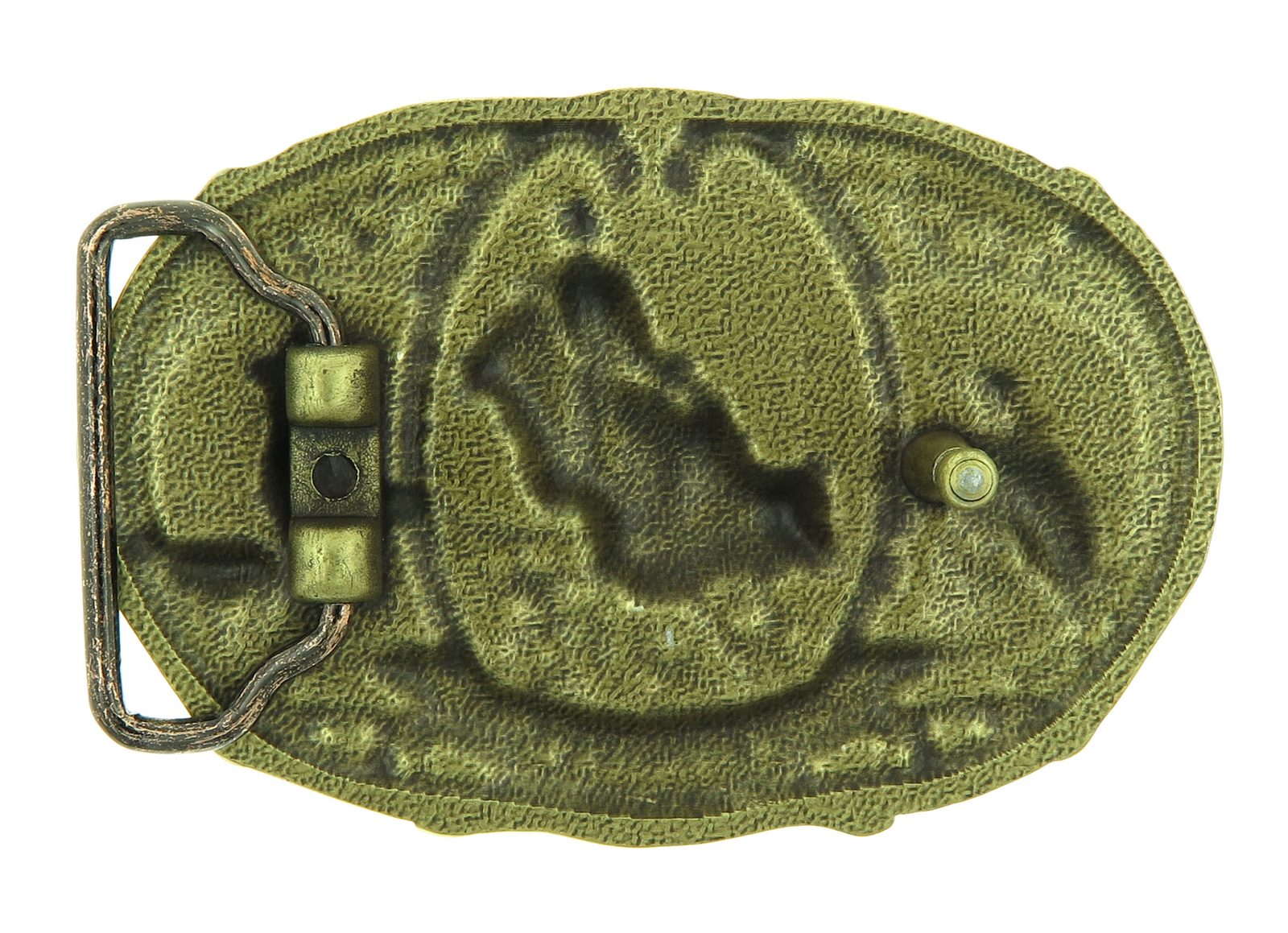 Championship Rodeo Bull Riding Cowboy Western Bronze Plated Belt Buckle