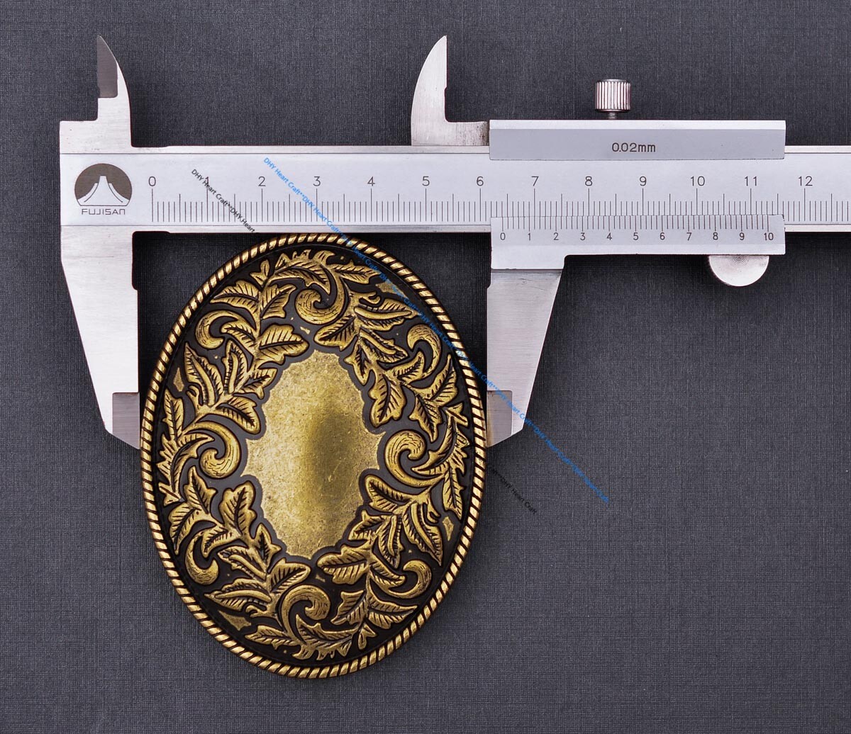 Western Flower Heavy Antique Brass Huge Leathercraft Belt Buckle Fit 39mm Strap