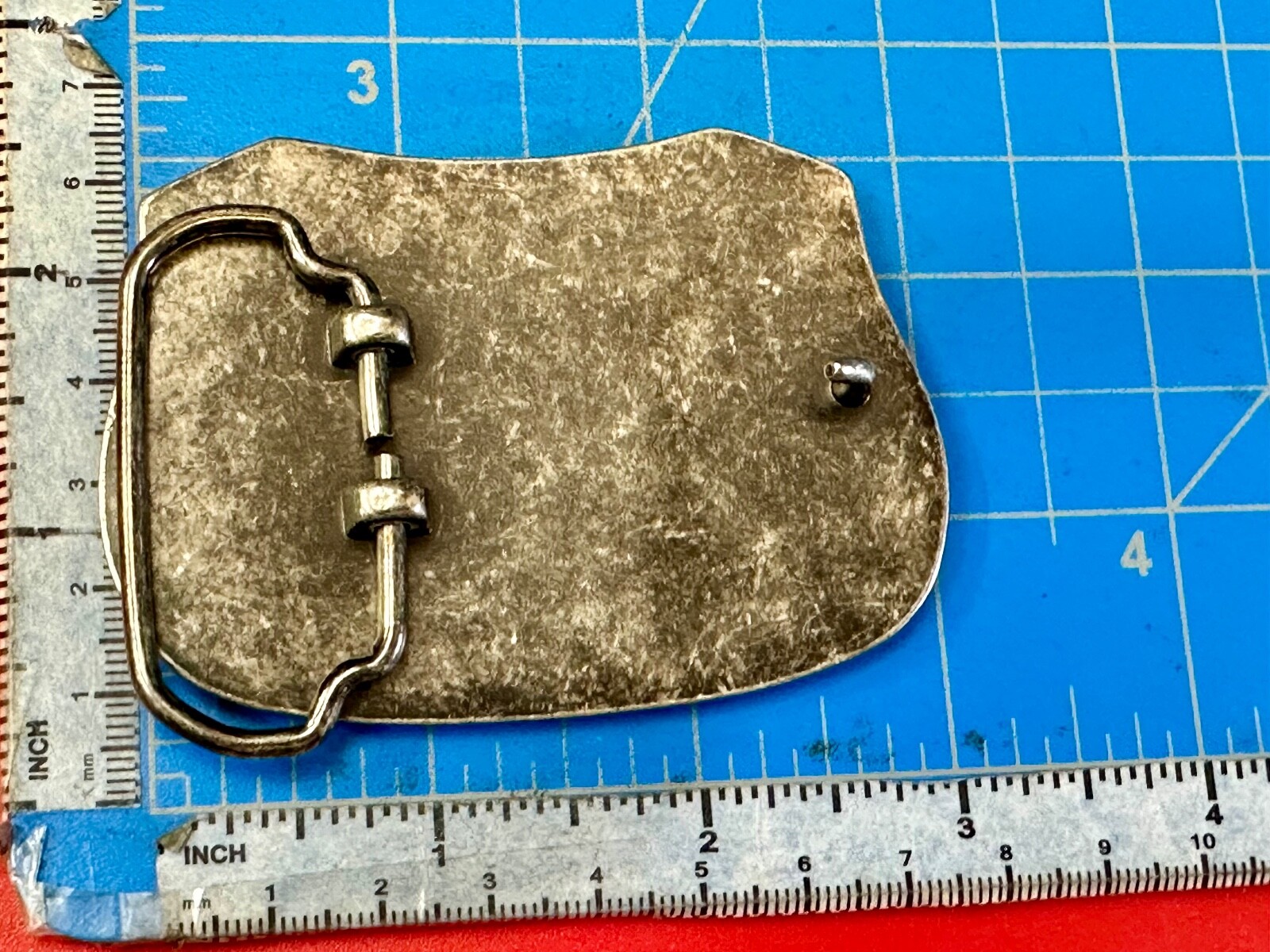Dickies Screaming American Eagle and Stars USA Silver Tone Belt Buckle