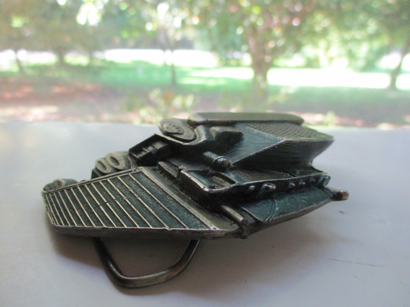 Vintage 1980 The Chicago Belt Buckle Company Serial Number J240 Made in the USA