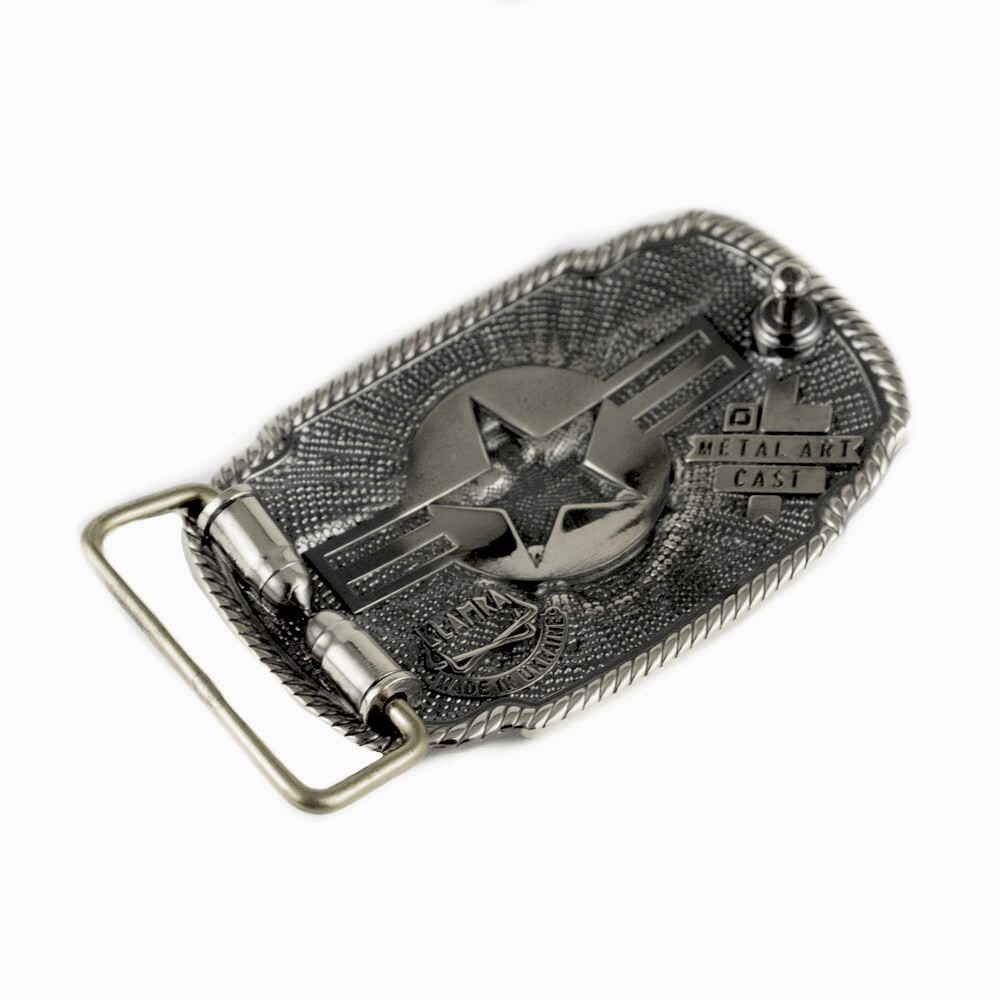 The United States Naval Aviation german silver belt buckle, Marines Navy, USA