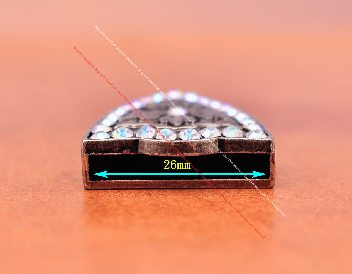 Colorful Crystal Rhinestone Western Cowboy Rodeo Belt Buckle Set Fit 30MM Strap