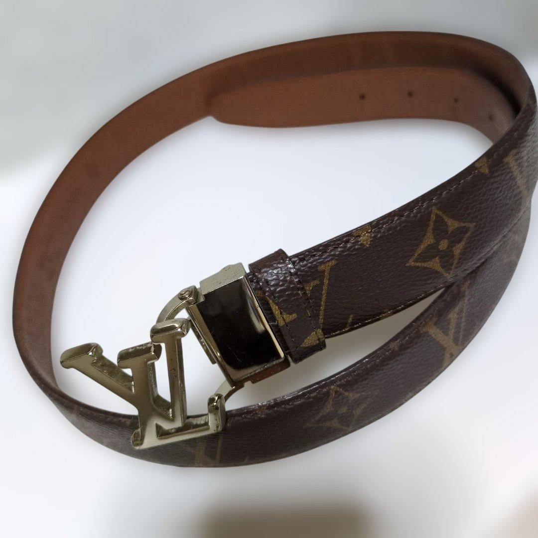 Louis Vuitton Pre-Owned Belt Monogram 3Cm Width Length 102 Buckle 5Cm