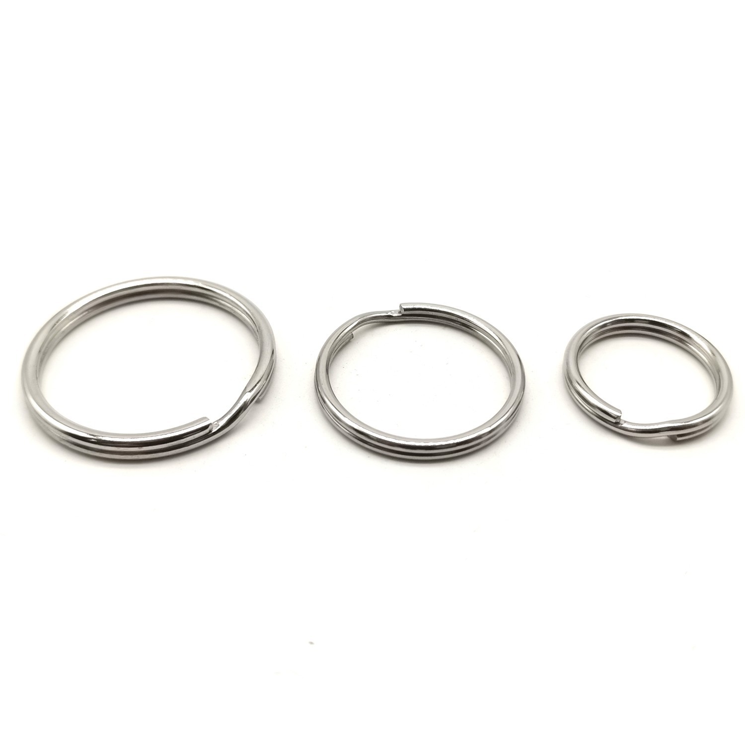 Stainless Keyrings Round Circle Split Ring 20/25/30mm lot