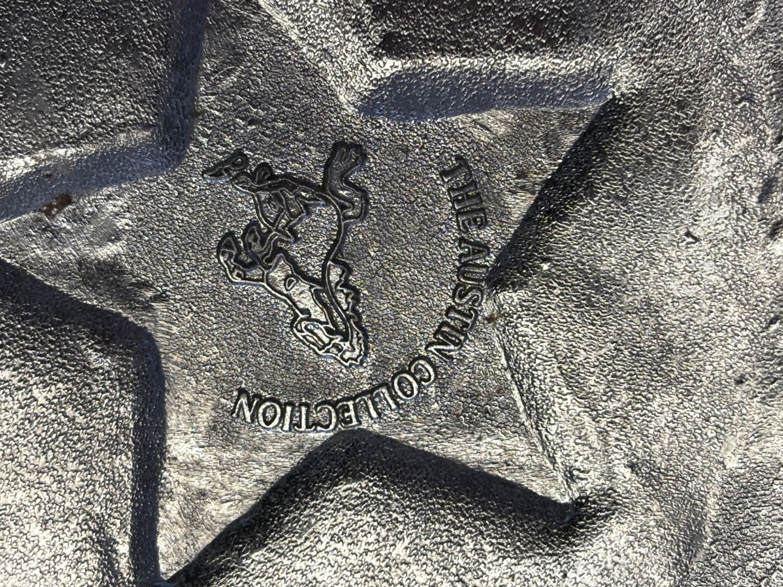 The State of Texas Star Buckle With Belt 46 Brown & Silver Western Cowboy USA