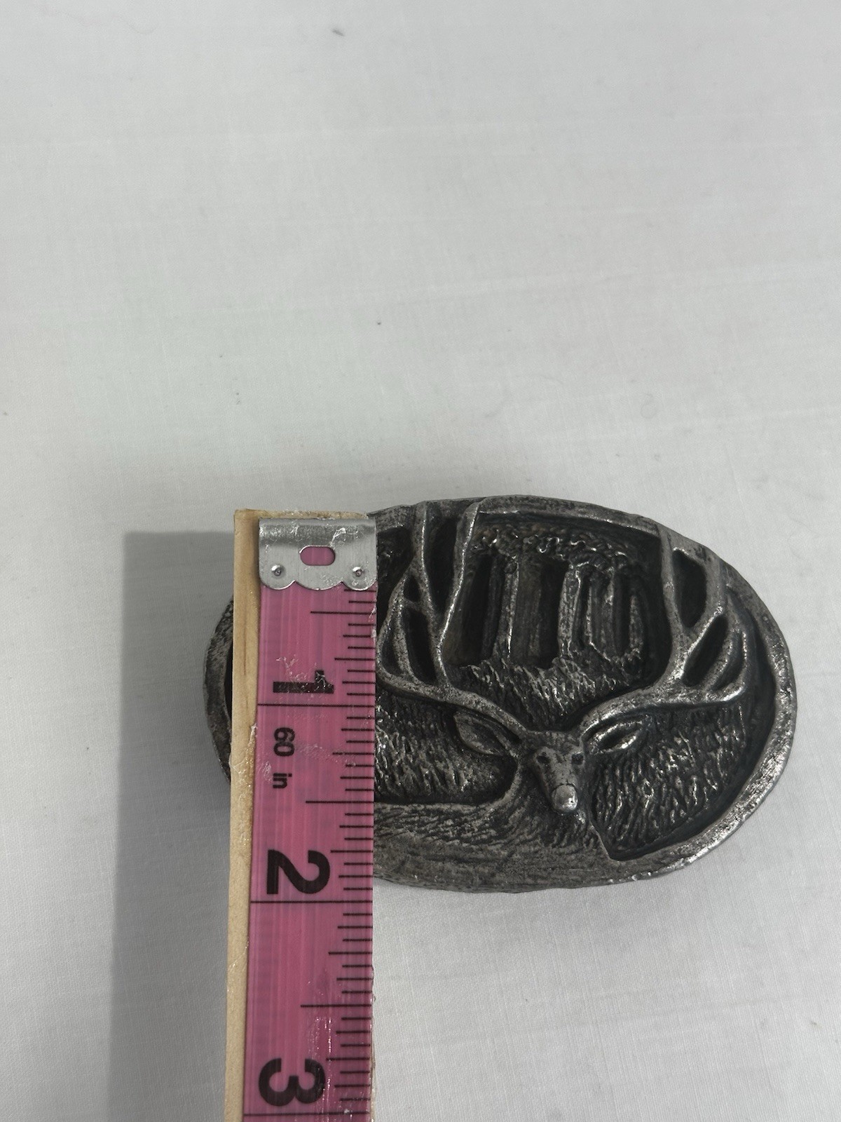 Stetson 2003 Elk Buck Belt Buckle Rustic Western Hunting Lodge Aesthetic USA