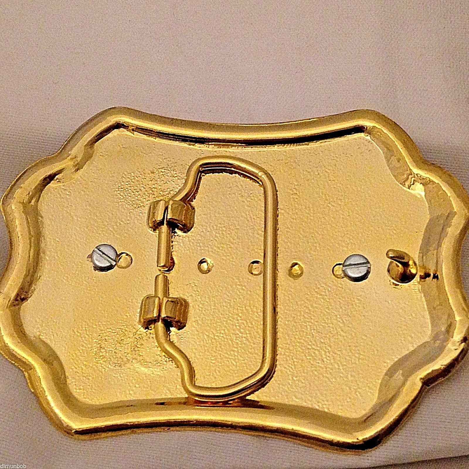 Masonic Symbols Belt Buckle Western Style Black and Gold