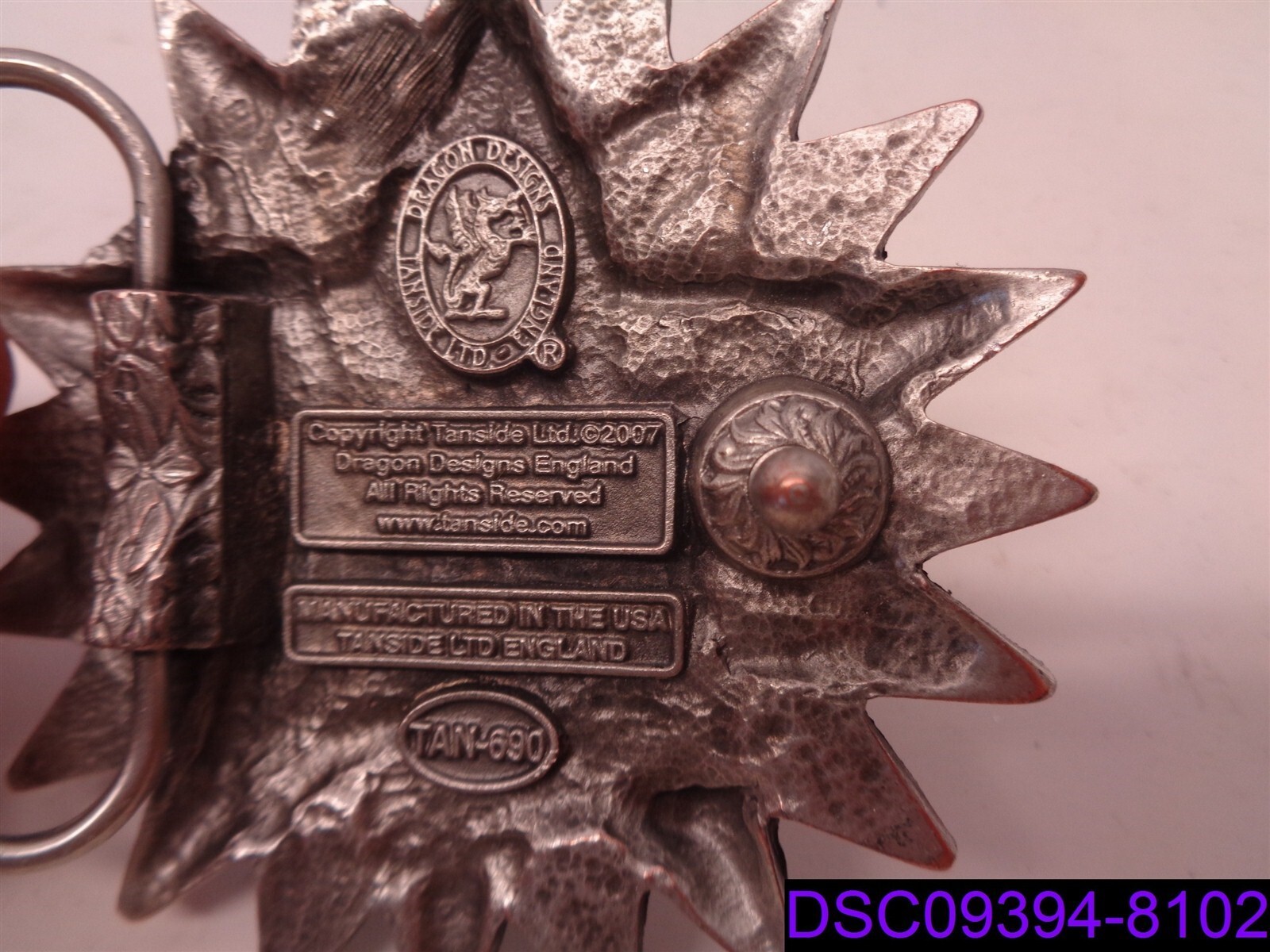 Dragon Designs TanSide Belt Buckle Star TAN-690
