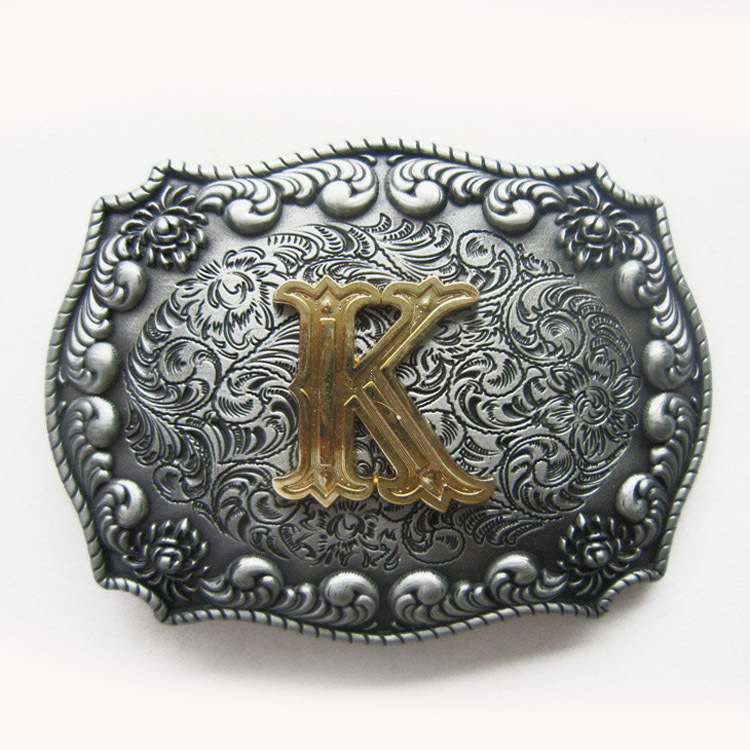 Vintage Style Western Cowboy Cowgirl Letter Belt Buckle also Stock In the US