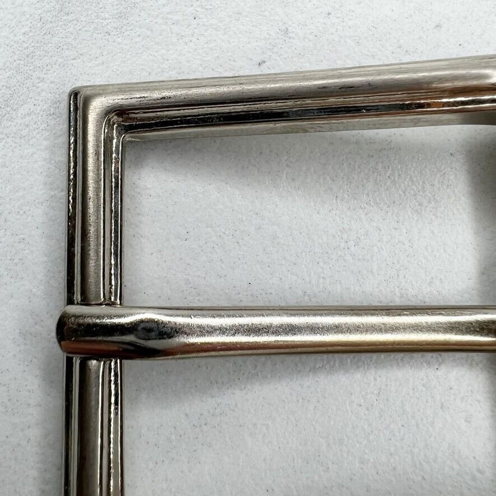 Silver Tone Simple Basic Belt Buckle