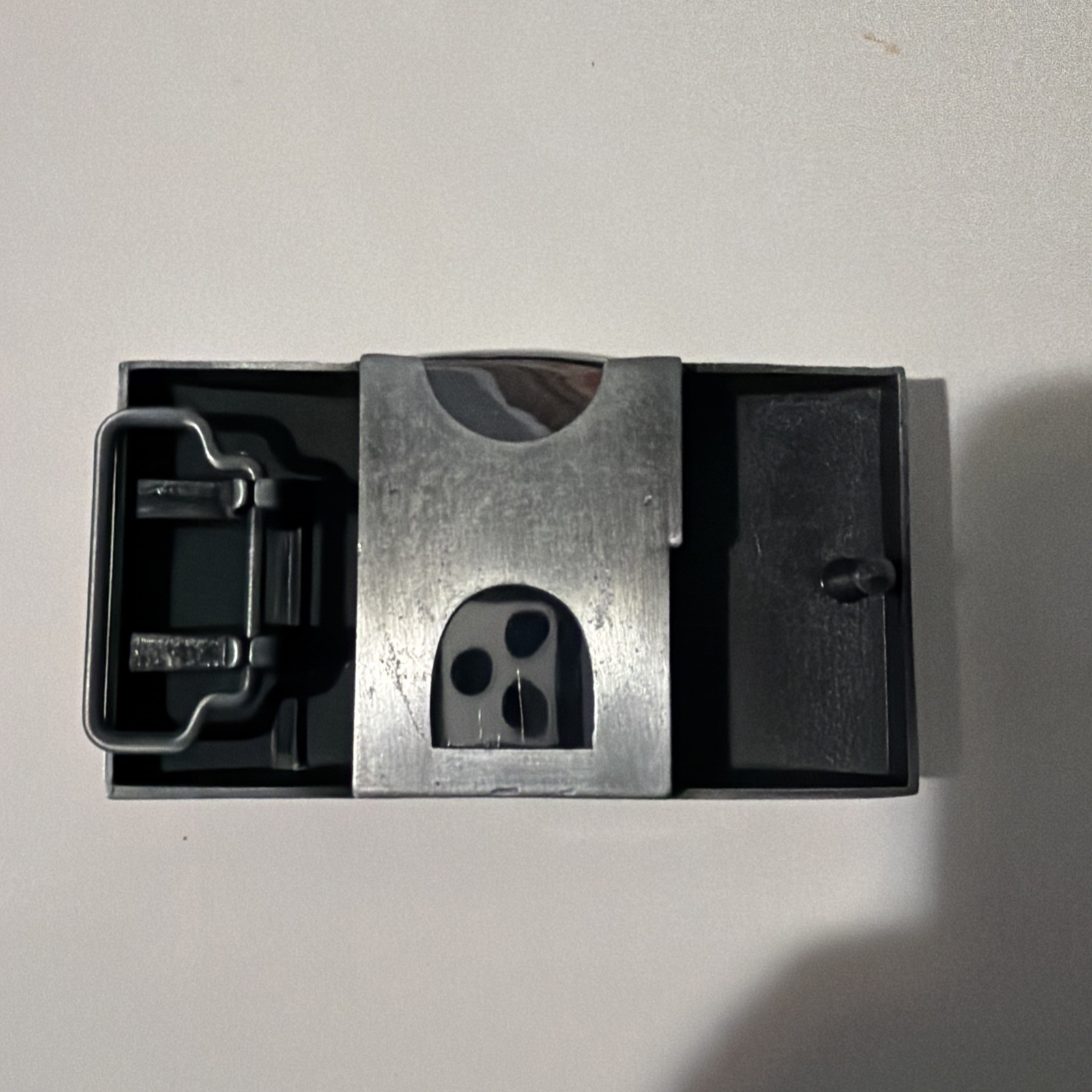 $100 Bill Benjamin Franklin Belt Buckle Combo With Hidden Flip Top Lighter New