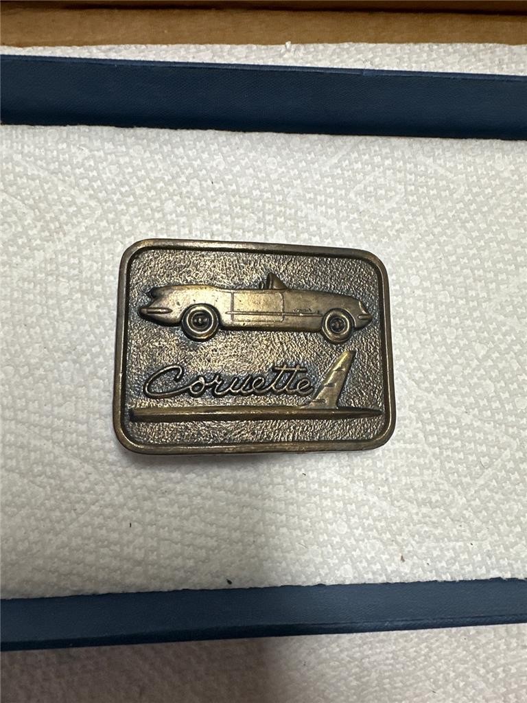 Vintage Corvette Belt Buckle