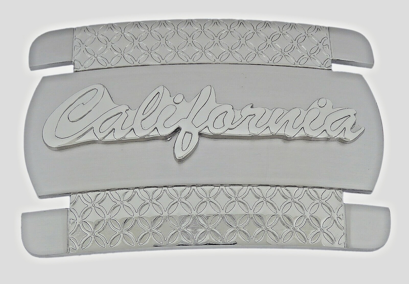 Vintage State of California Belt Buckle Silver Metal Men Western Cowboy Rodeo