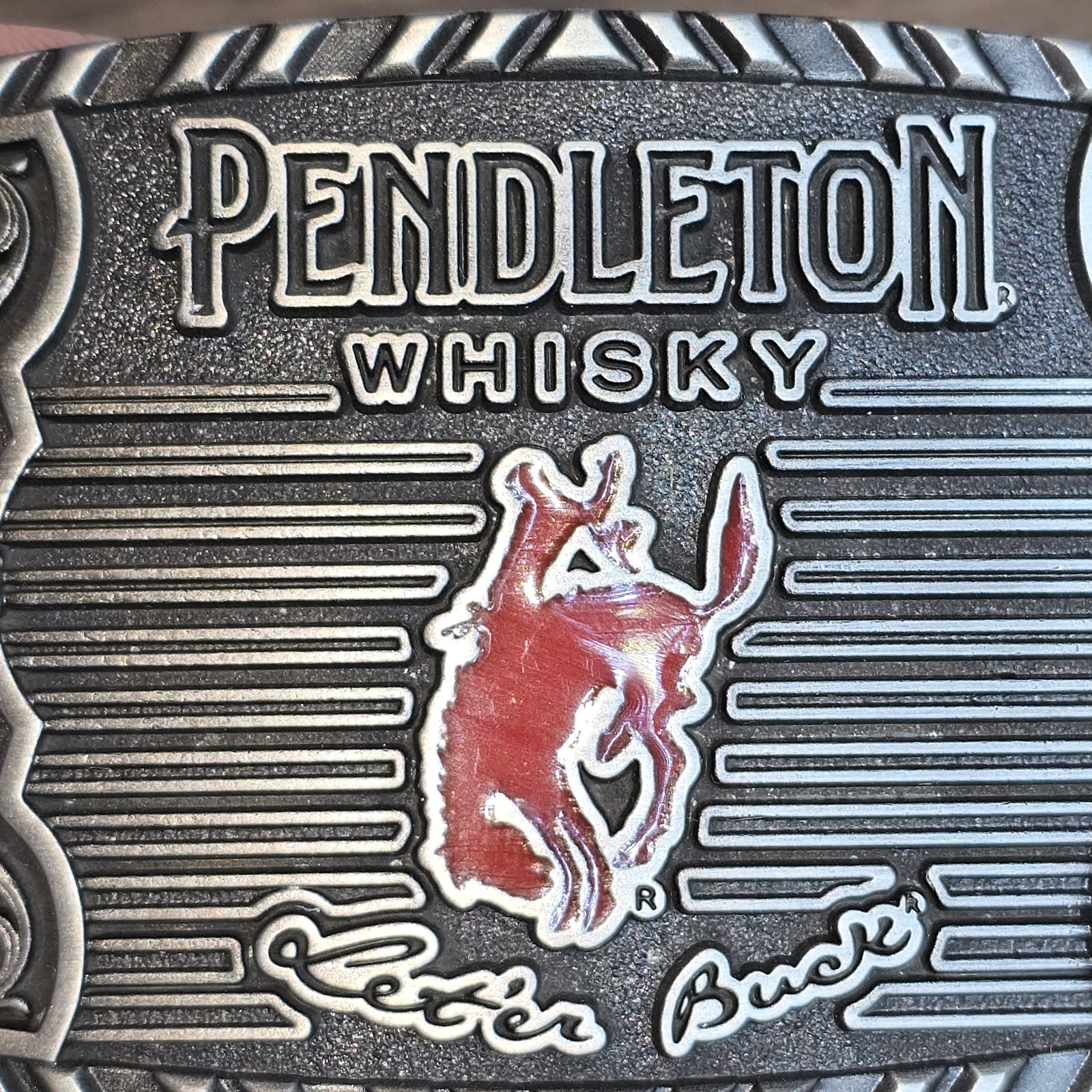 Ltd Edition 2025 Pendleton Whisky Let’r Ride Belt Buckle Montana Silversmith New