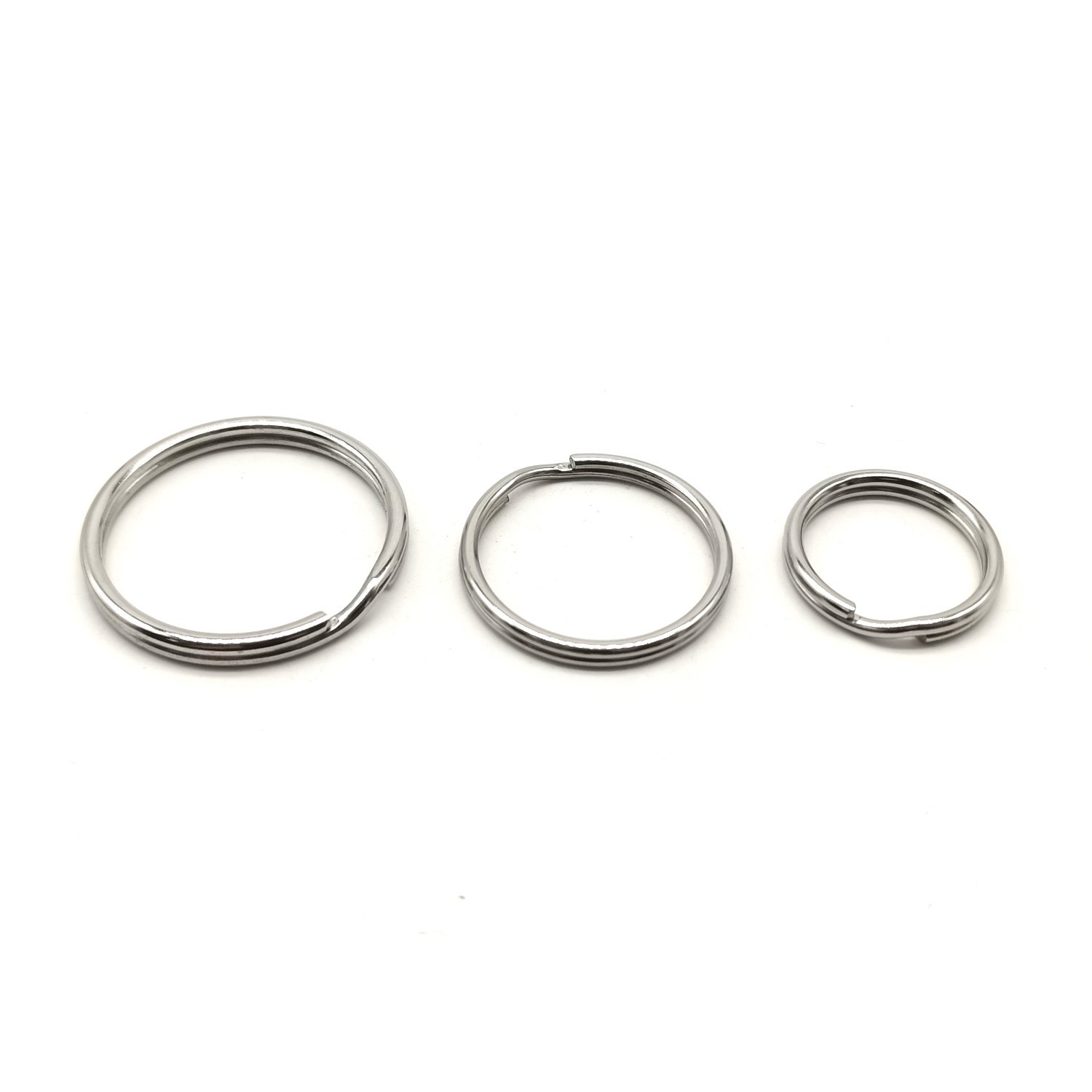 Stainless Keyrings Round Circle Split Ring 20/25/30mm lot