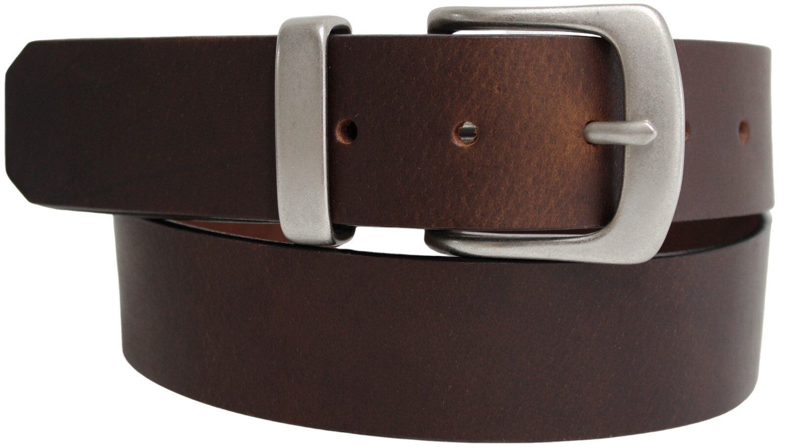 Solid Brass Buckle and Keeper Quality Full Grain Genuine Leather Belt. No: 41004