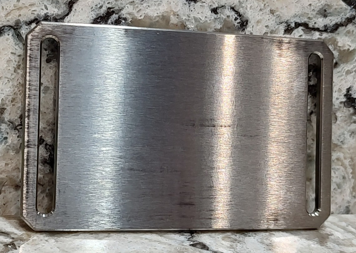 GRIP6 BELT BUCKLE – TITANIUM – CLASIC in NATURAL – 1.5 INCH WIDE – WOMEN and MEN