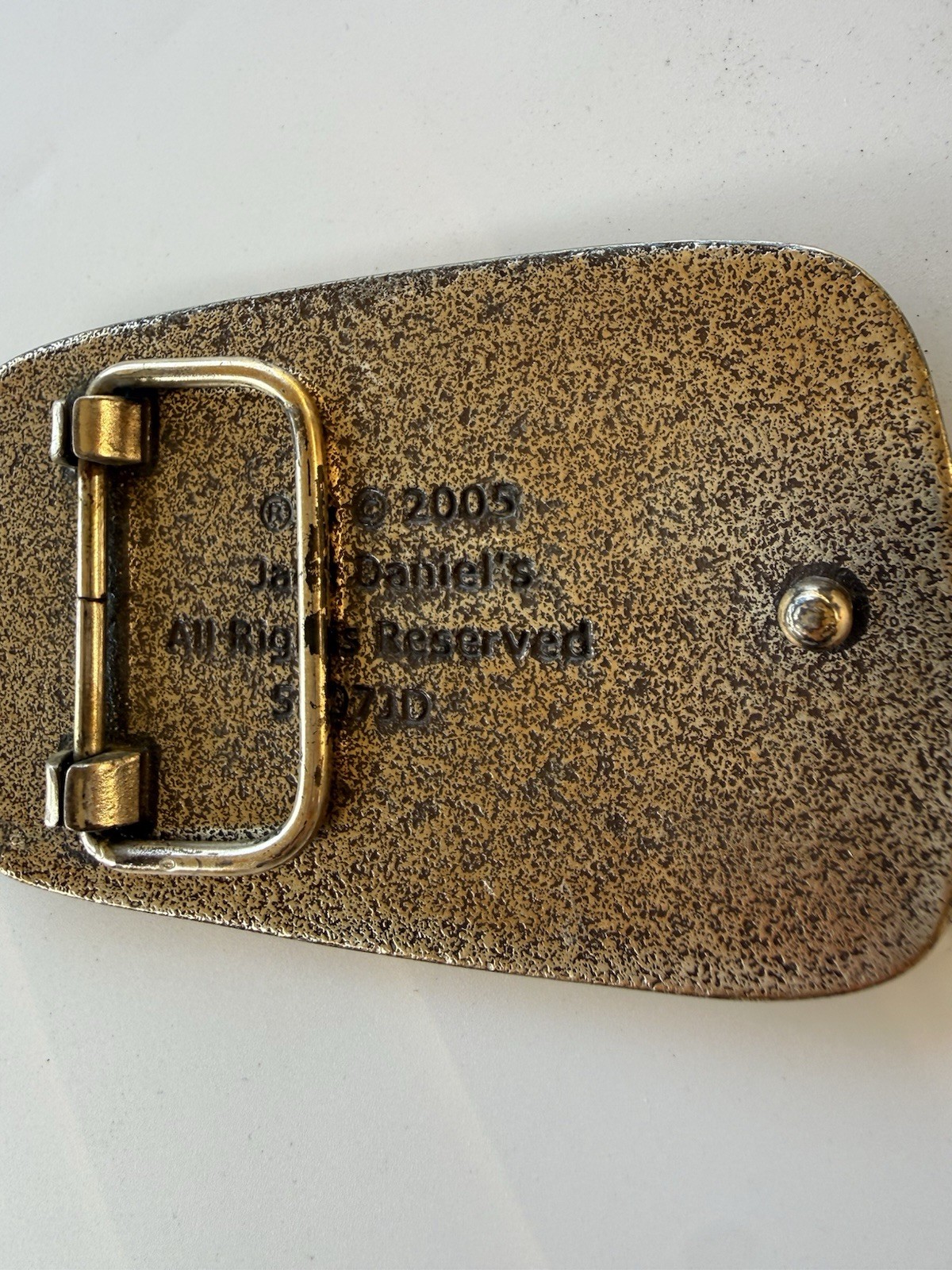 Vintage Collectible Jack Daniel&rsquo;s Old No. 7 Brand 2005 Belt Buckle