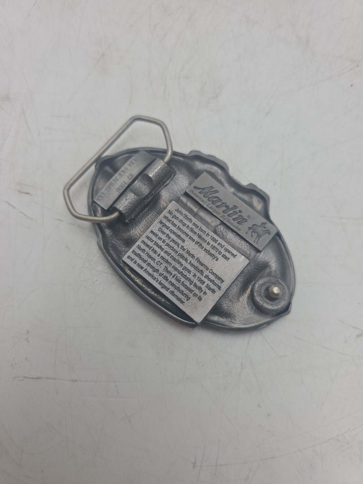 Marlin Firearms Cowboy Shooter Vintage Belt Buckle 1996