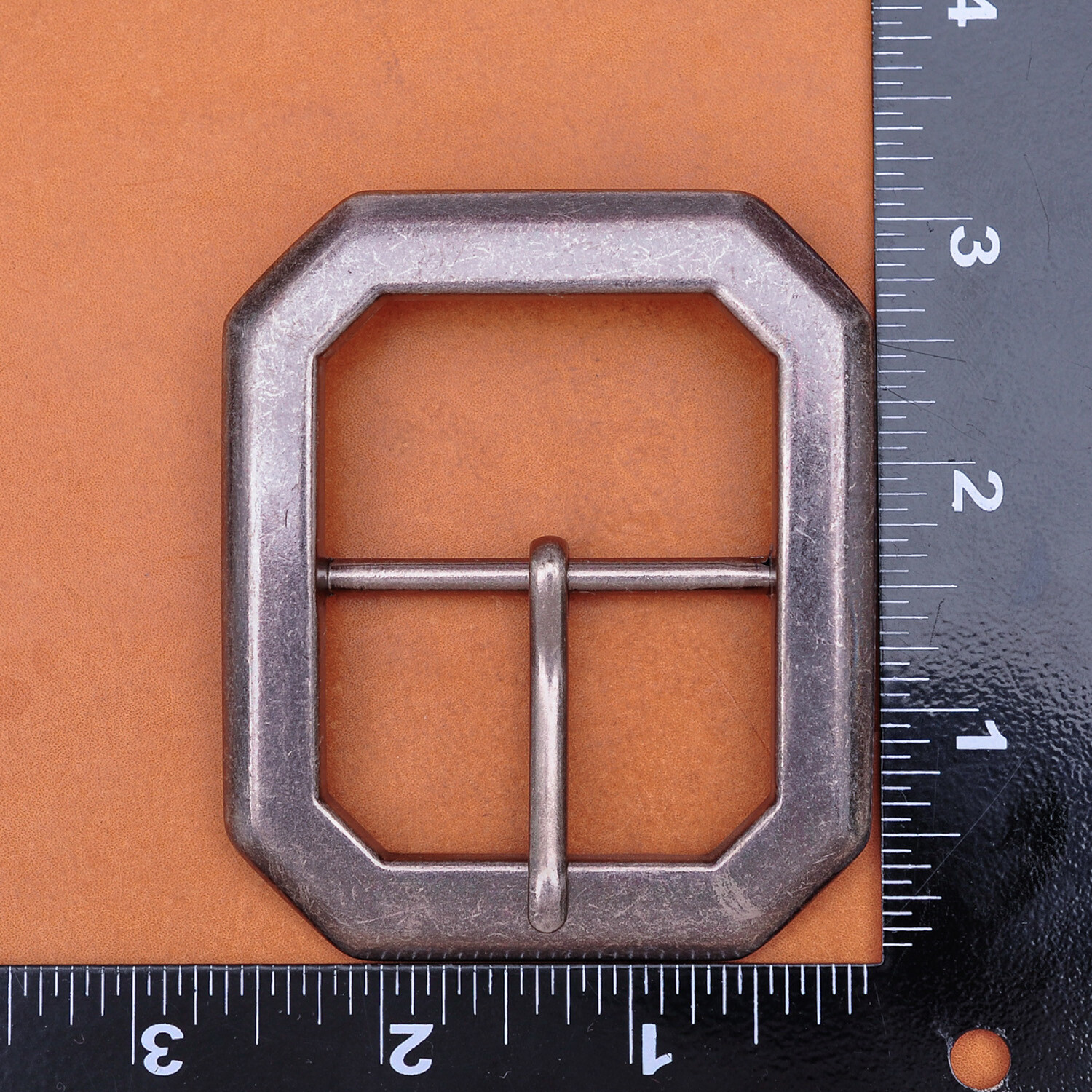Huge Wide Heavy Duty Strong Chipped Corner Center Bar Pin Belt Buckle Inner 45mm