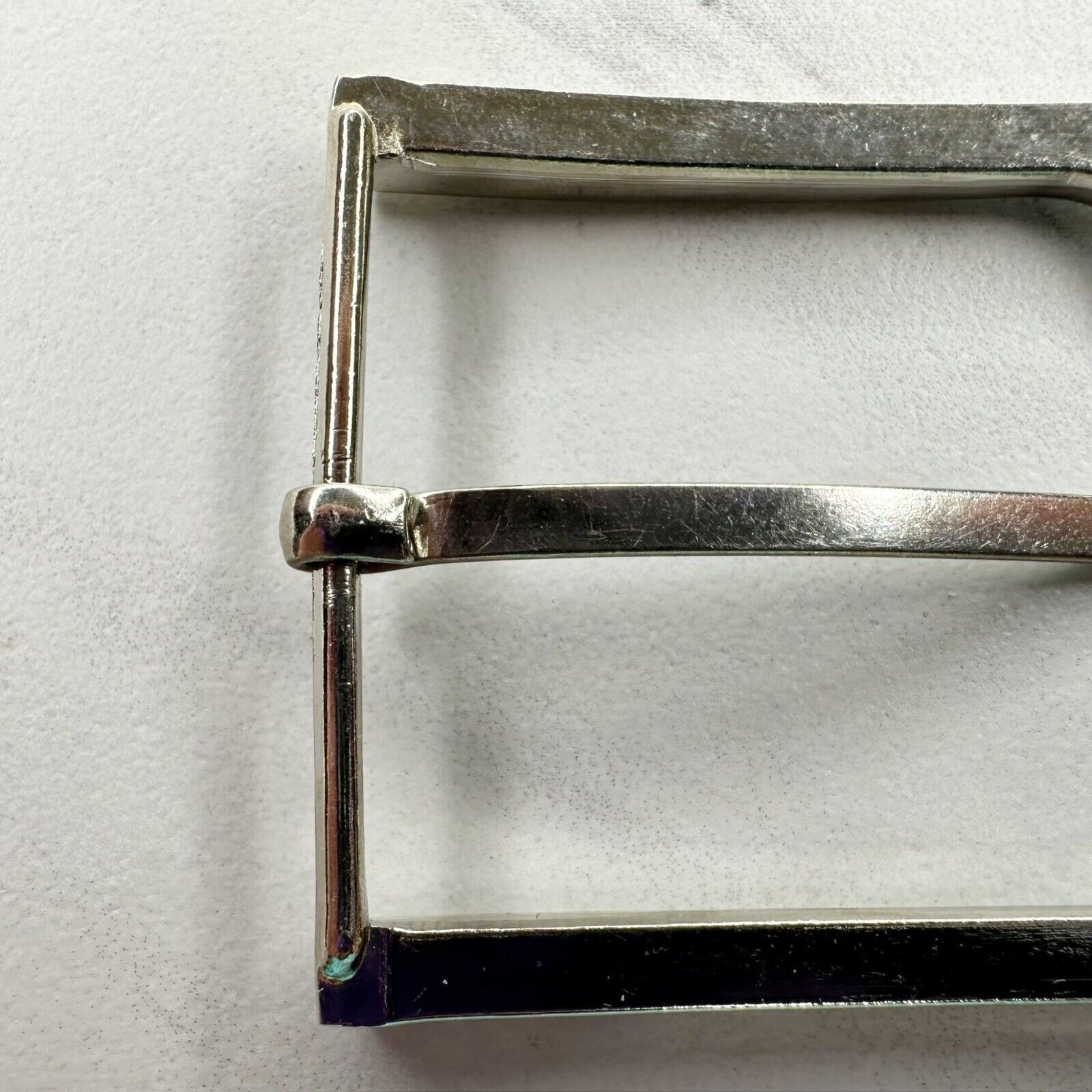 Silver Tone Simple Basic Belt Buckle