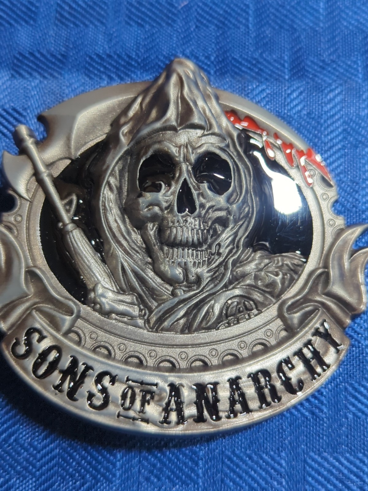 Sons of Anarchy Grim Reaper Gothic Punk Skull Motorcycle Biker Belt Buckle