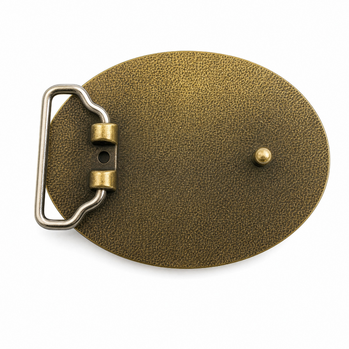Western Rose Flower Oval Bronze Plated Belt Buckle Cowgirl Country Floral Mens