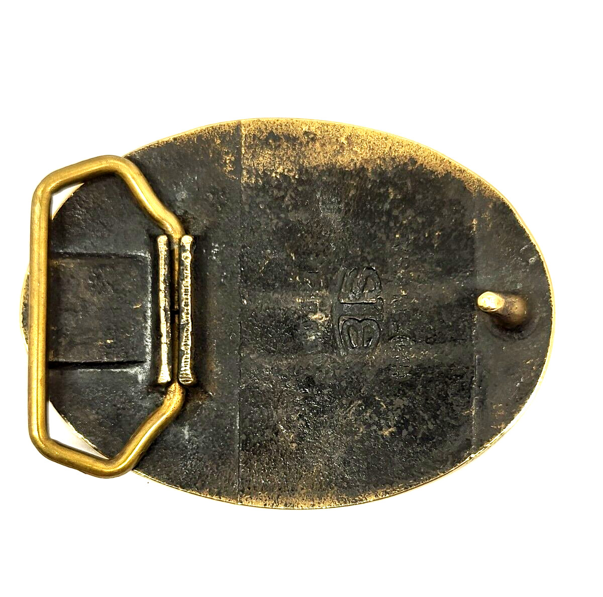 Single Propeller Aircraft Biplane Belt Buckle Solid Brass – 3 3/8&Prime; X 2 1/2&Prime; (D5)