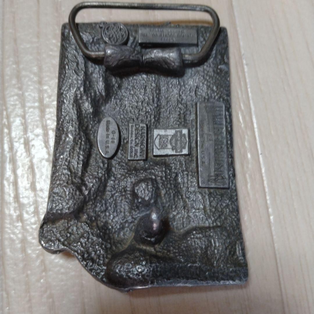 Harley-Davidson Belt Buckle, Vntage Engine Frame Wing Motifs G-88 Harmony 1989