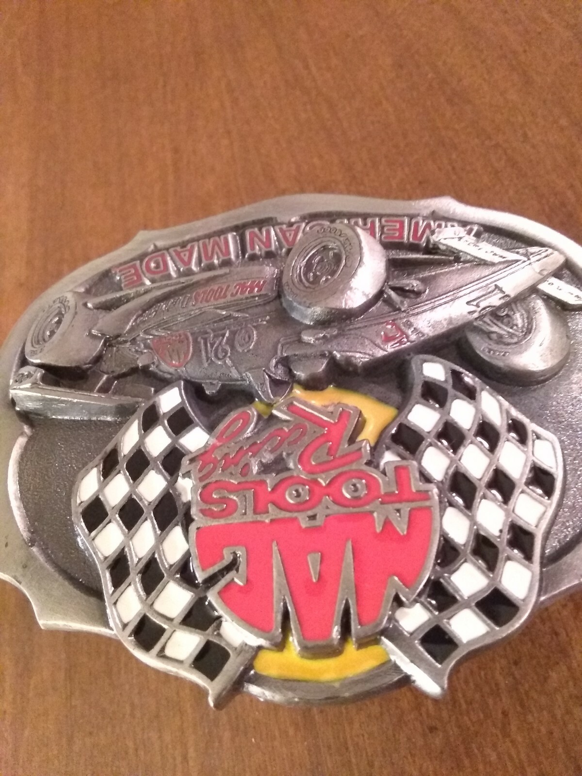 MAC TOOLS RACING #21 Formula 1 Brabham PEWTER 3D BELT BUCKLE