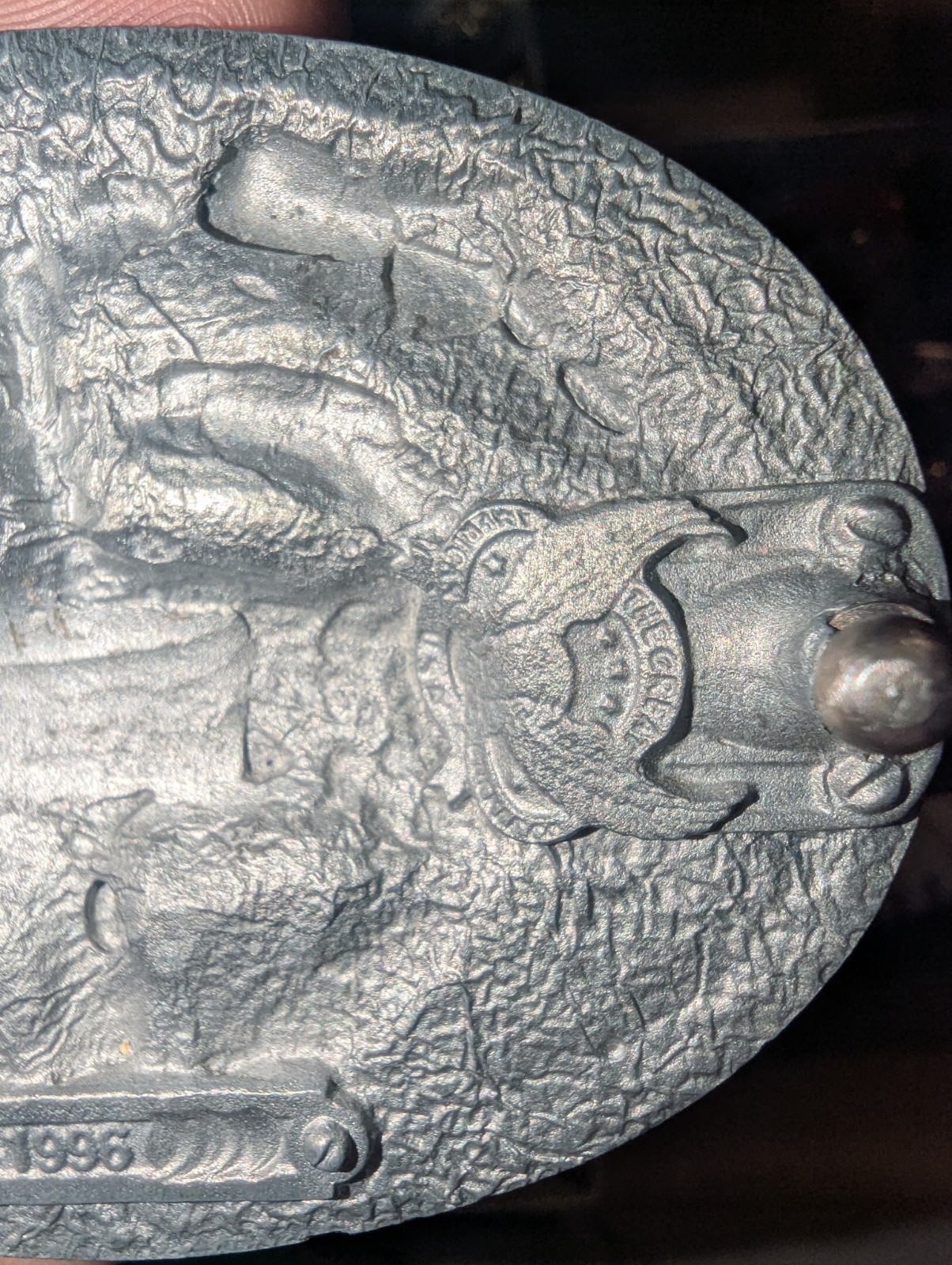 Vintage Vietnam Veteran Belt Buckle Great American Buckle Co. 1996